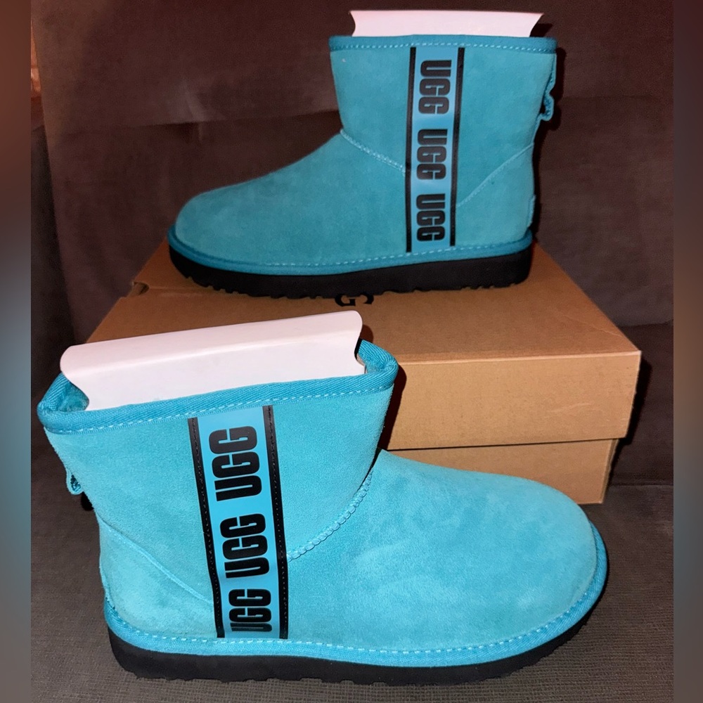 UGG classic women’s mini side logo in teal